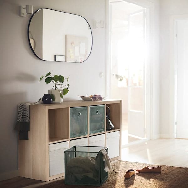 KALLAX - Shelving unit, white stained oak effect, 77x147 cm - best price from Maltashopper.com 00324518