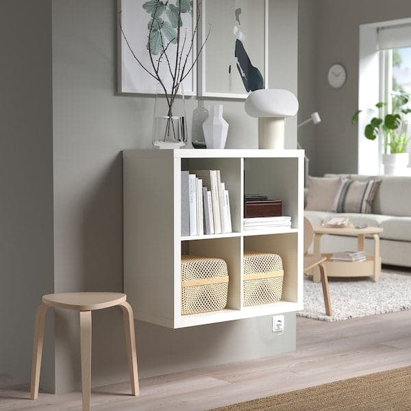 Ikea KALLAX - Shelving unit, high-gloss white, 77x77 cm