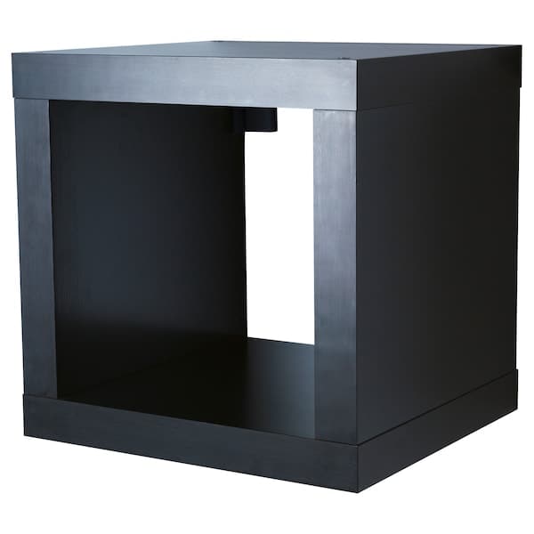 KALLAX - Shelving unit, black-brown, 42x41 cm