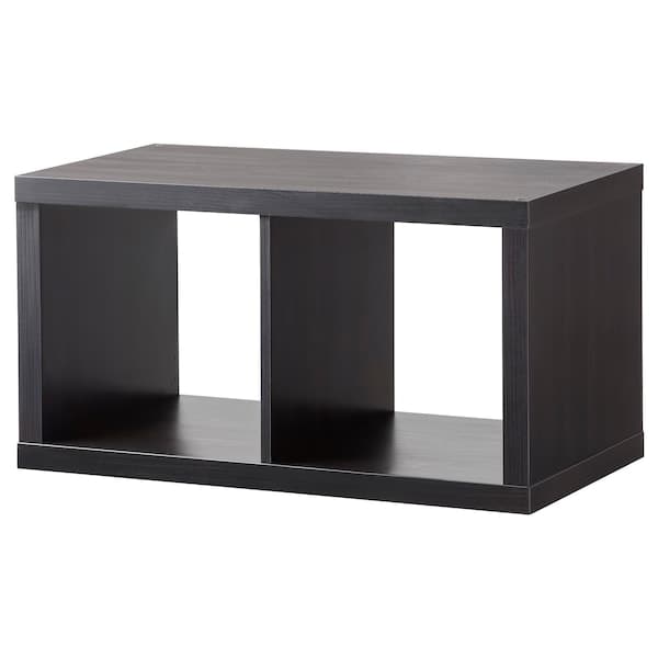 KALLAX - Shelving unit, black-brown, 77x41 cm - best price from Maltashopper.com 40311873