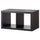 KALLAX - KALLAX Shelving unit, black-brown, 77x41 cm