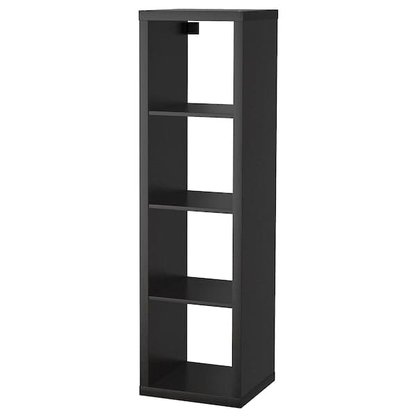 KALLAX - Shelving unit, black-brown, 42x147 cm