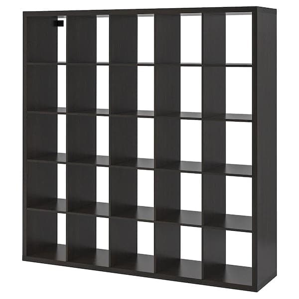 KALLAX - Shelving unit, black-brown, 182x182 cm