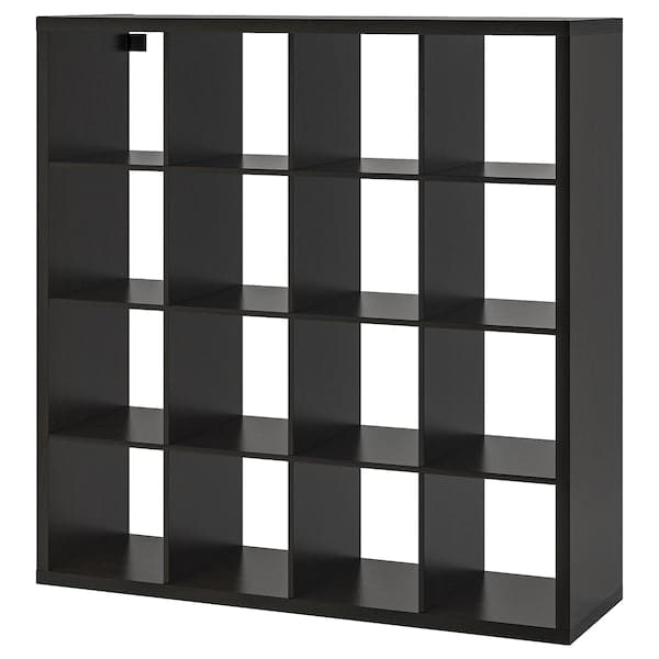KALLAX - Shelving unit, black-brown, 147x147 cm - best price from Maltashopper.com 10275862