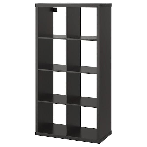 KALLAX - Shelving unit, black-brown, 77x147 cm - best price from Maltashopper.com 20275885