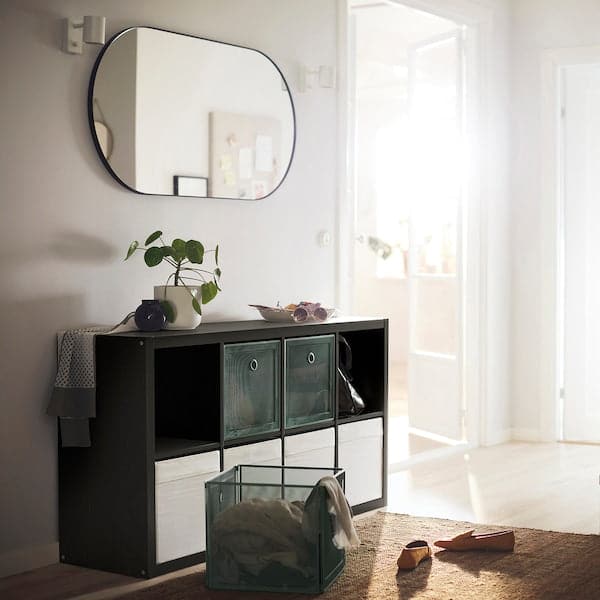 Ikea KALLAX - Shelving unit, black-brown, 77x147 cm