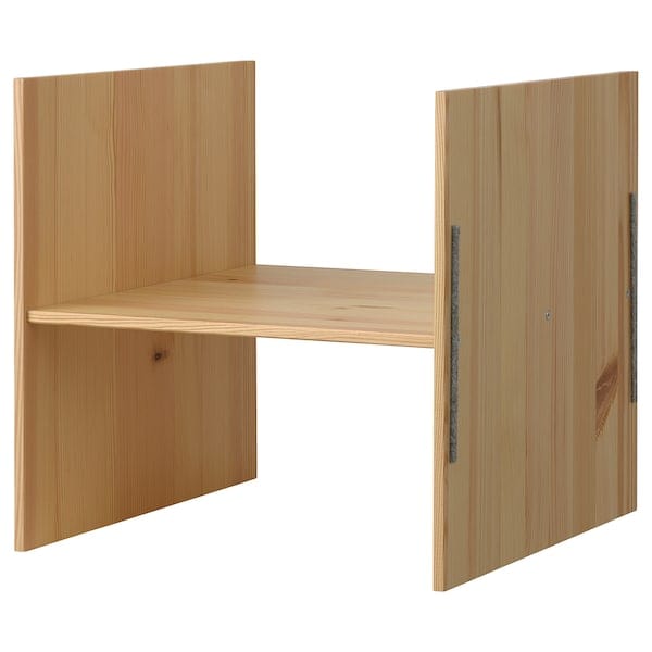 Ikea KALLAX - Internal frame with 1 shelf, pine,33x33 cm
