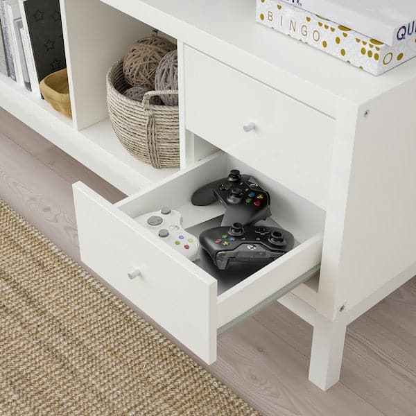 Ikea KALLAX - Insert with 2 drawers, high-gloss white, 33x33 cm