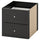 KALLAX - KALLAX Insert with 2 drawers, black-brown, 33x33 cm