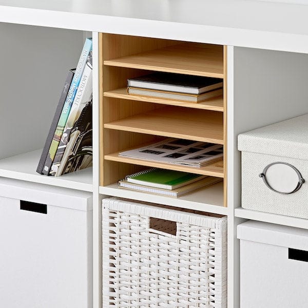 Ikea KALLAX - Internal frame with 4 shelves, pine,33x33 cm
