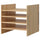 KALLAX - Internal frame with 4 shelves, pine,33x33 cm