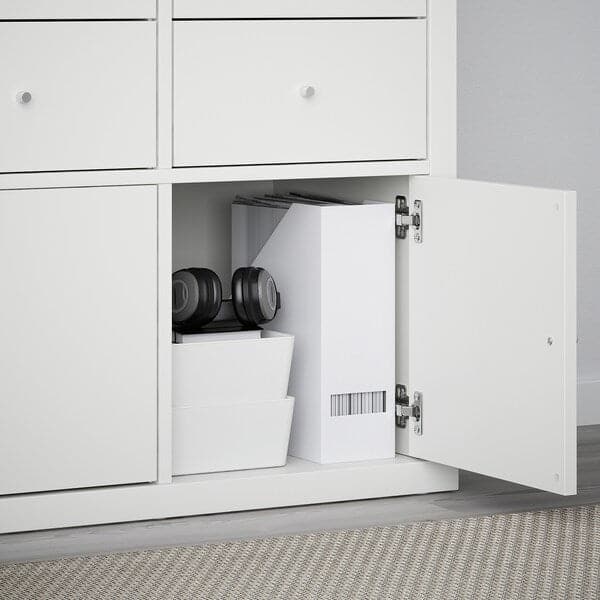 Ikea KALLAX - Insert with door, white, 33x33 cm