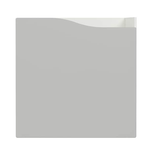 KALLAX - Insert with door, wave shaped/grey, 33x33 cm - best price from Maltashopper.com 20496735