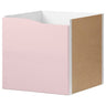 KALLAX insert with door, wave shaped/pale pink, 33x33 cm