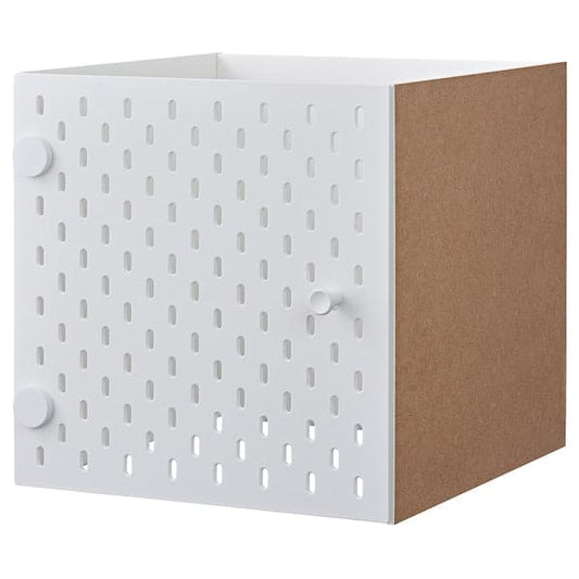 Ikea KALLAX - Insert with pegboard, white, 33x33 cm