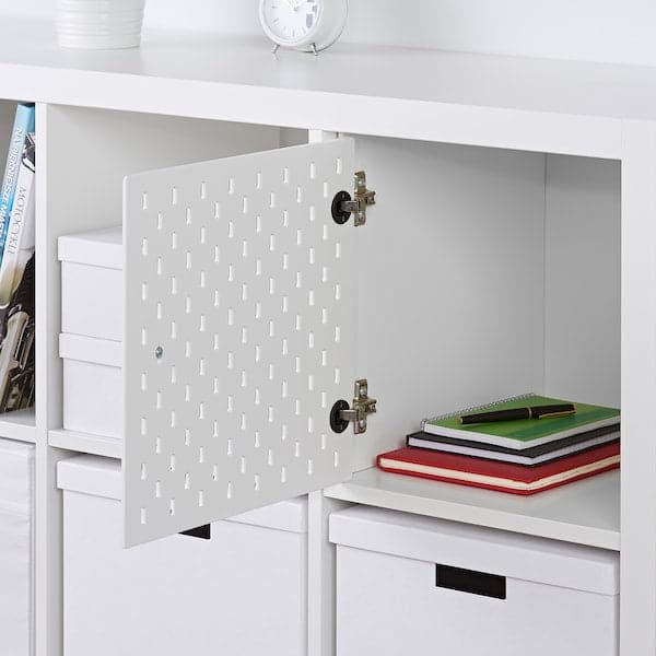 Ikea KALLAX - Insert with pegboard, white, 33x33 cm