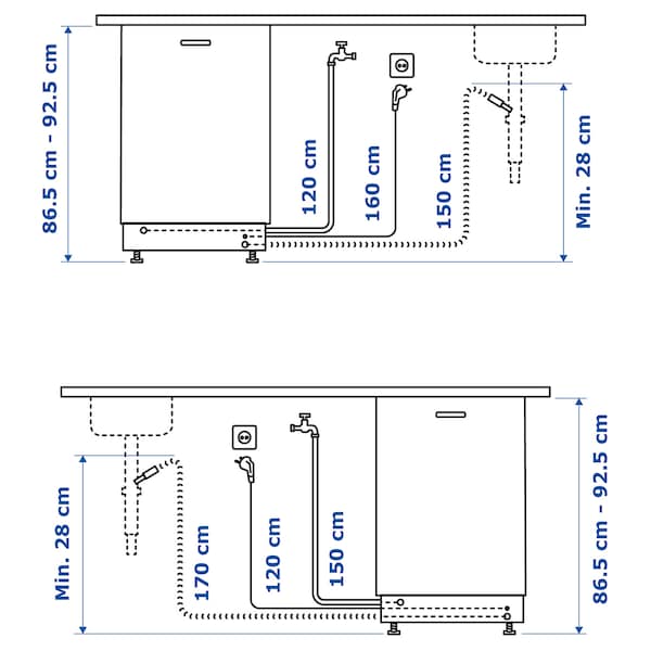 KALLBODA - Integrated dishwasher, IKEA 700, , 60 cm - best price from Maltashopper.com 70548063