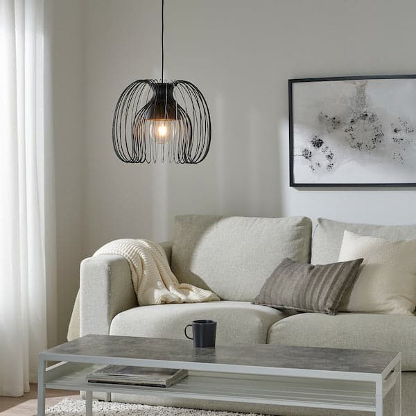 KALLFRONT - Pendant lamp shade, black, 32 cm - best price from Maltashopper.com 90500164