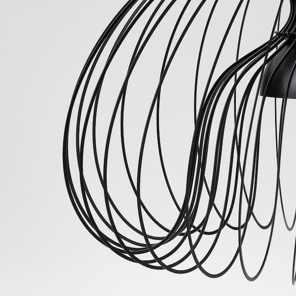 Ikea KALLFRONT - Pendant lamp shade, black, 52 cm
