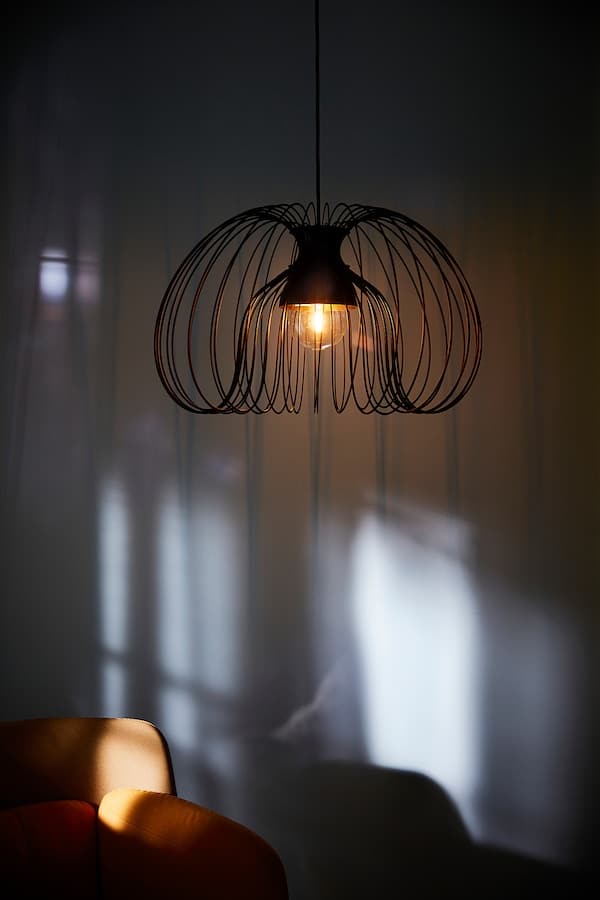 Ikea KALLFRONT - Pendant lamp shade, black, 52 cm