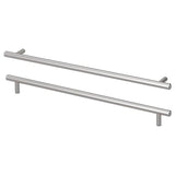 KALLRÖR handle, stainless steel, 405 mm, 2 pack