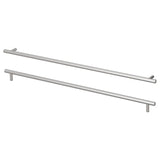 KALLRÖR handle, stainless steel, 597 mm, 2 pack