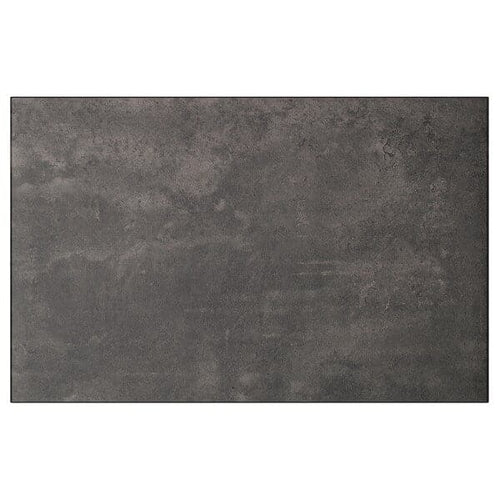 KALLVIKEN - Door/drawer front, dark grey concrete effect, 60x38 cm