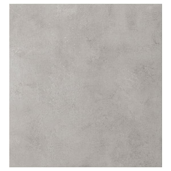 KALLVIKEN - Door, light grey concrete effect, 60x64 cm