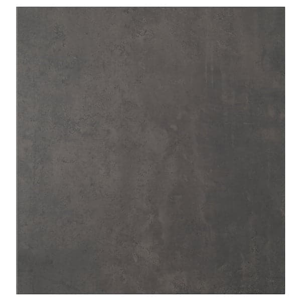 KALLVIKEN - Door, dark grey concrete effect, 60x64 cm - best price from Maltashopper.com 10364523
