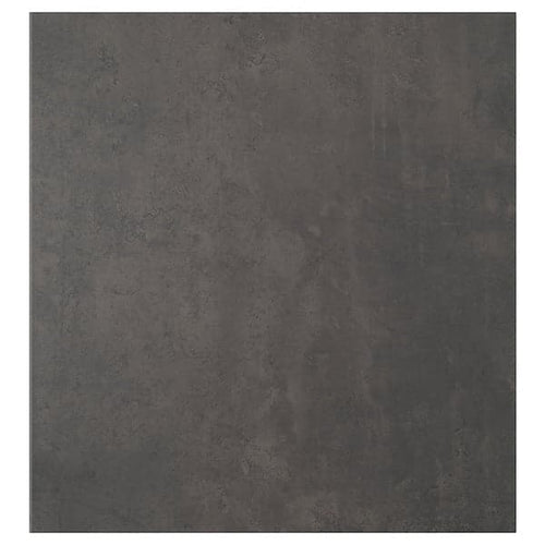 KALLVIKEN - Door, dark grey concrete effect, 60x64 cm