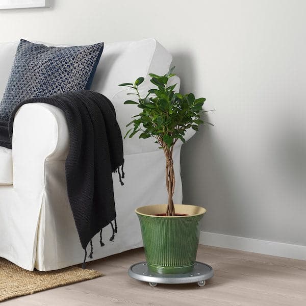 Ikea KAMOMILL - Plant pot, in/outdoor green, 19 cm