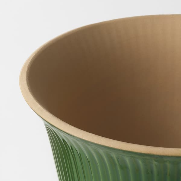 Ikea KAMOMILL - Plant pot, in/outdoor green, 19 cm