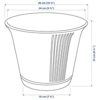 KAMOMILL - Plant pot, in/outdoor green, 19 cm - Premium Decor from Ikea - Just €23.99! Shop now at Maltashopper.com