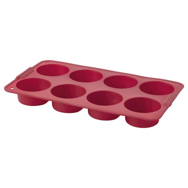 Ikea KANTNÅL - Muffin mould, dark red, 18x30 cm