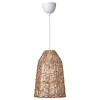 KAPPELAND / HEMMA - Pendant lamp, rattan/white - best price from Maltashopper.com 19525630
