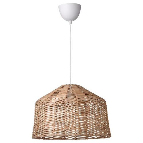 KAPPELAND / HEMMA - Pendant lamp, rattan/white