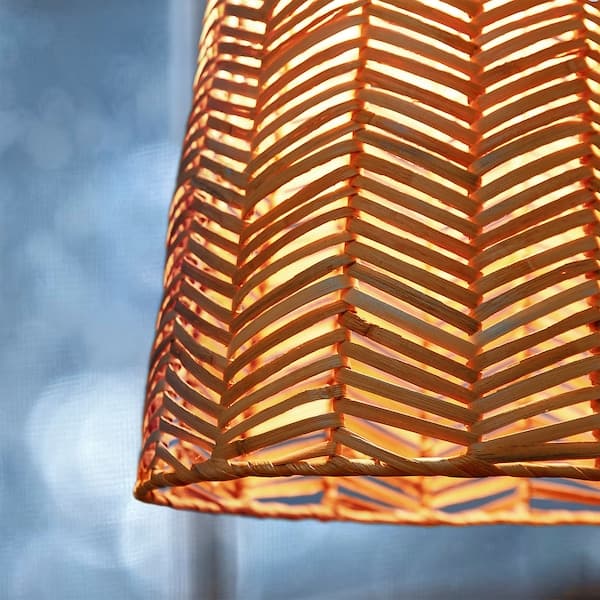 Ikea KAPPELAND / HEMMA - Pendant lamp, rattan/black