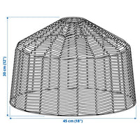 KAPPELAND - Pendant lamp shade, rattan, 45 cm - best price from Maltashopper.com 90514514