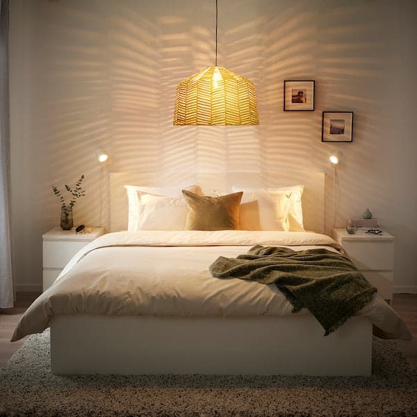 Ikea KAPPELAND - Pendant lamp shade, rattan, 45 cm