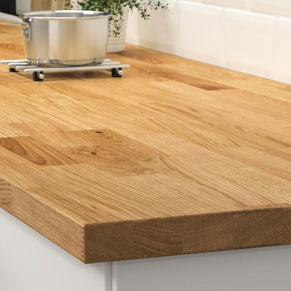 Ikea KARLBY - Worktop, oak/veneer, 186x3.8 cm