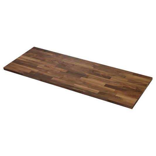 Ikea KARLBY - Custom made worktop, walnut/veneer, 30-45x3.8 cm