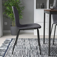 KARLPETTER Chair, Gunnared smoky grey / Sefast black , - best price from Maltashopper.com 39483752