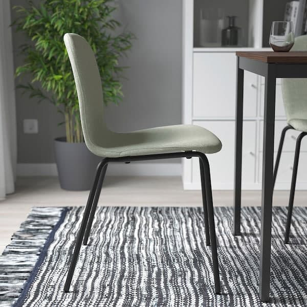 Ikea KARLPETTER Chair, Gunnared light green/Sefast black ,