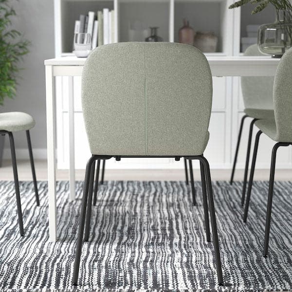 Ikea KARLPETTER Chair, Gunnared light green/Sefast black ,