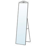 KARMSUND standing mirror, black, 40x167 cm