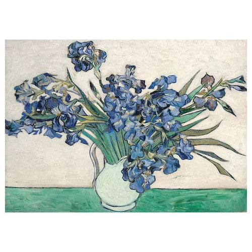 KATEBO picture, blue iris, 70x50 cm