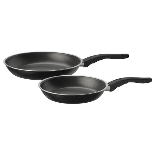 KAVALKAD - Frying pan, set of 2, black ,