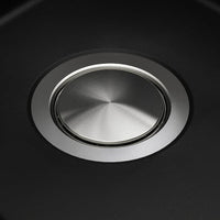 KILSVIKEN Recessed sink, 1 tub - black/quartz composite material 47 cm , 47 cm - best price from Maltashopper.com 29337030