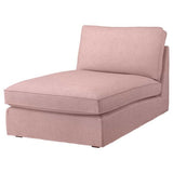 KIVIK chaise longue, Gunnared light brown-pink, 90x83x163 cm
