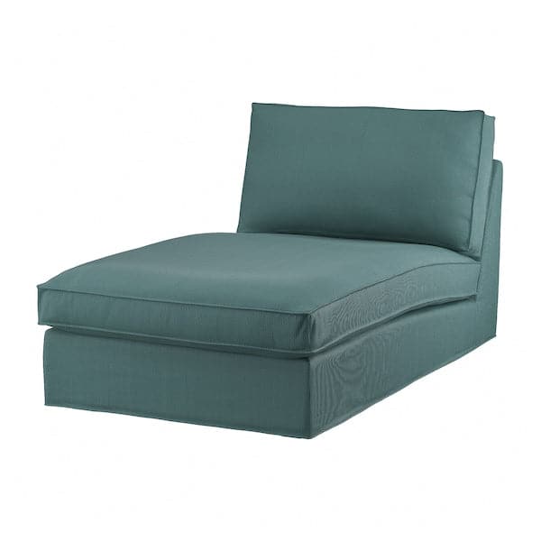 KIVIK Chaise-longue, Kelinge grigio-turchese ,